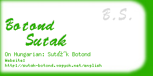 botond sutak business card